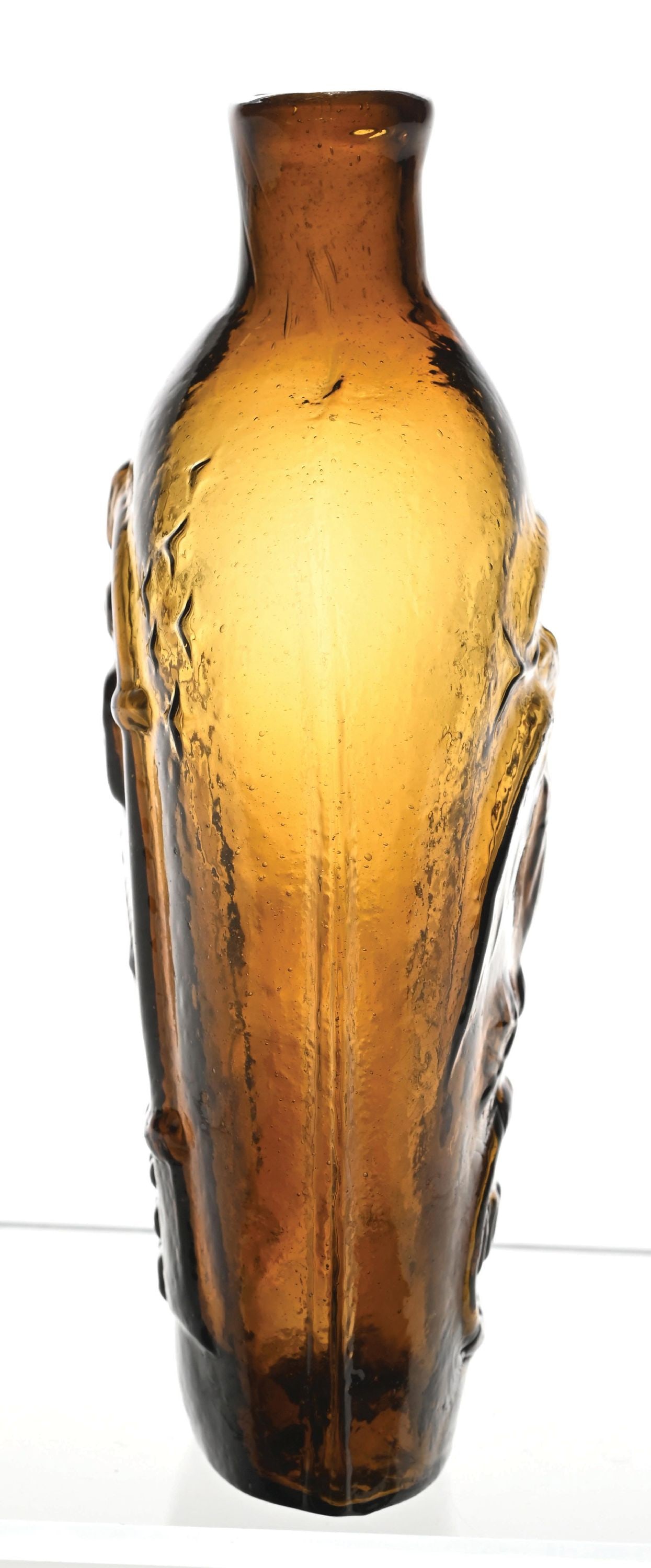 KEENE MASONIC EAGLE PINT FLASK - 2