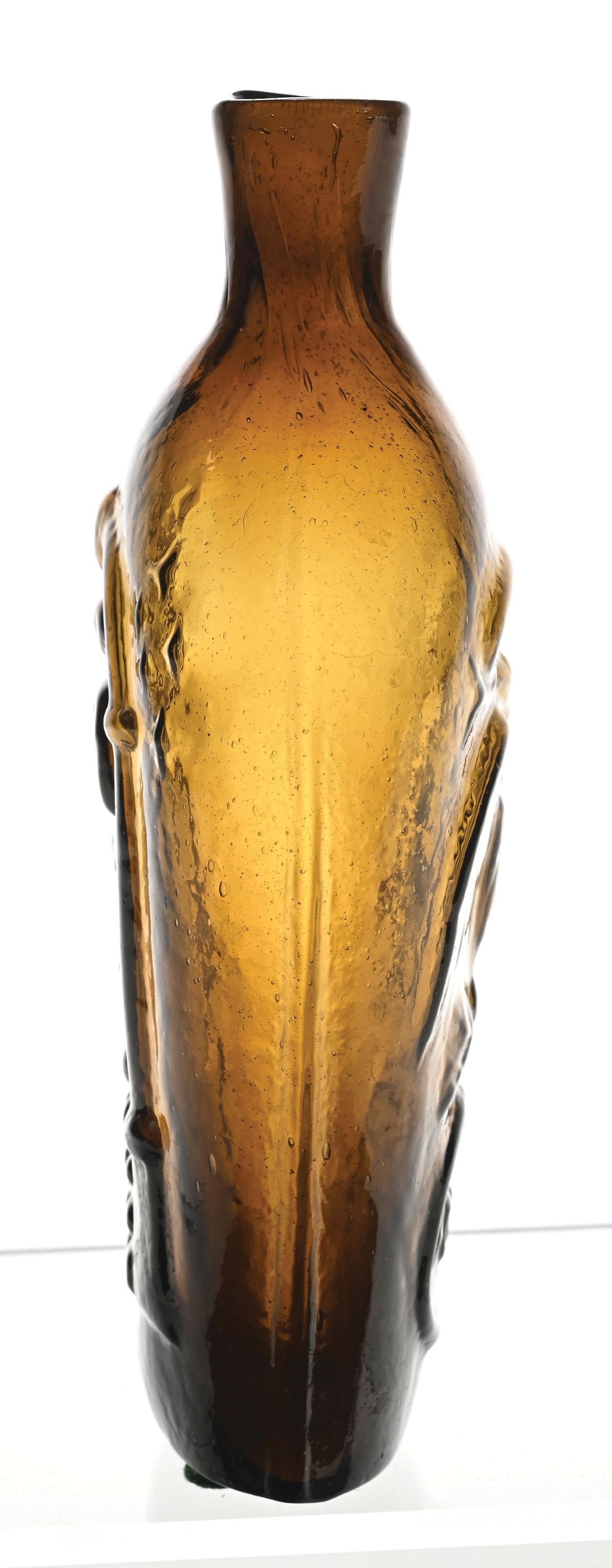 KEENE MASONIC EAGLE HALF-PINT FLASK - 2