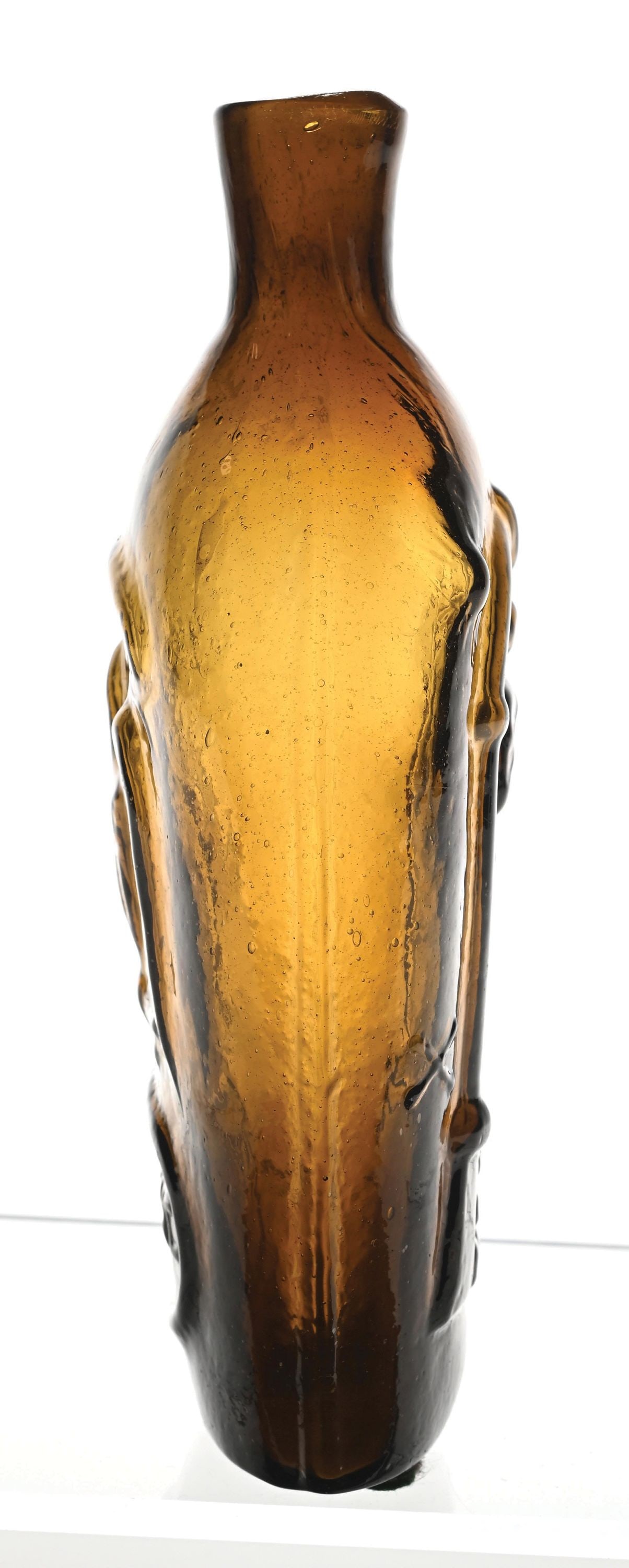 KEENE MASONIC EAGLE HALF-PINT FLASK - 4