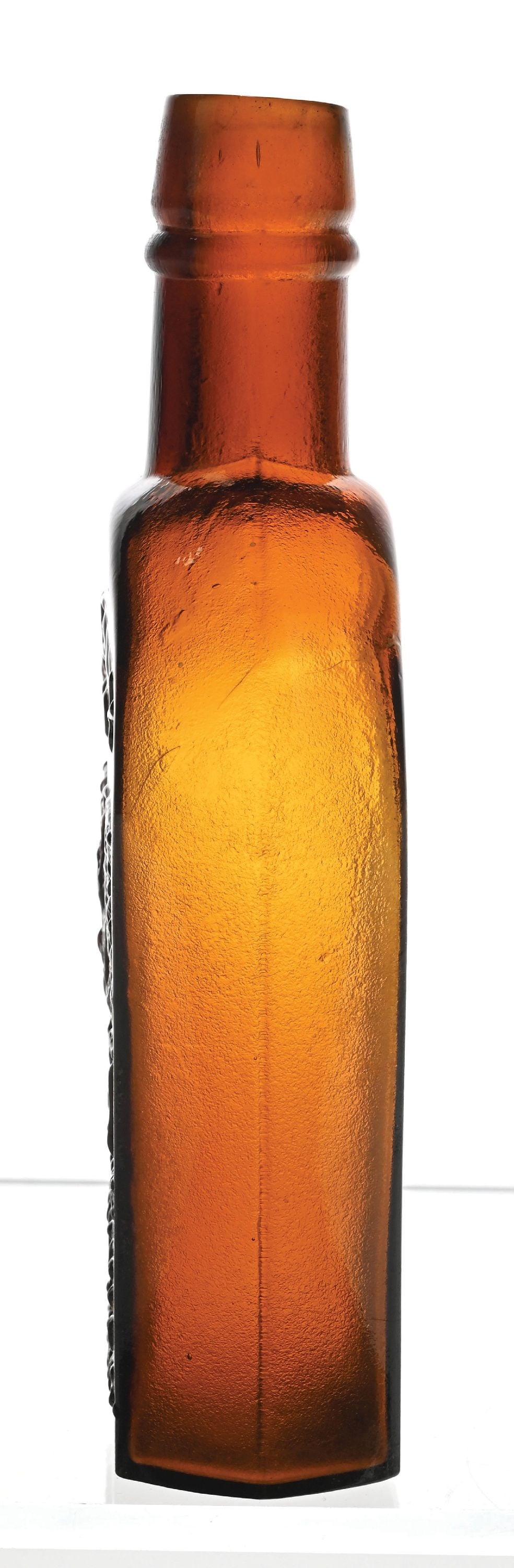 OLD BOURBON PHOENIX HALF-PINT WESTERN FLASK - 4