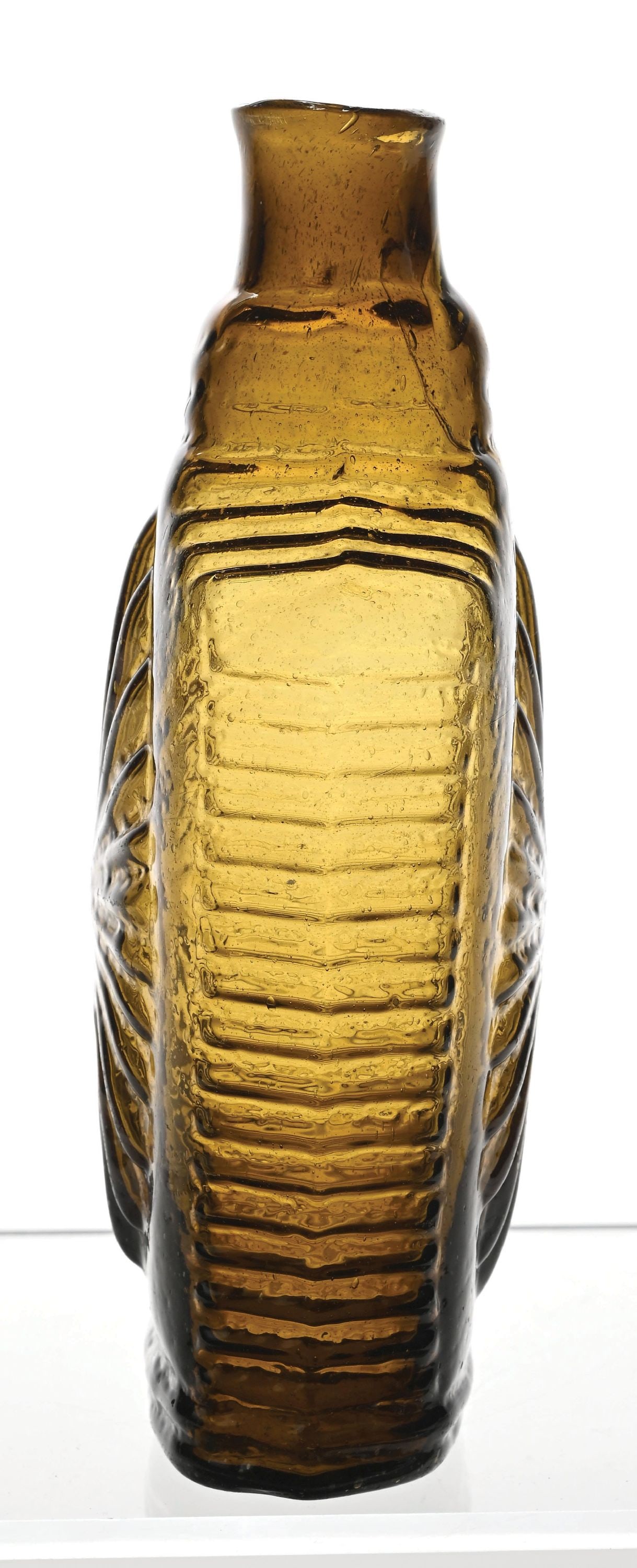 LARGE ELLIPTICAL SUNBURST FLASK - 2