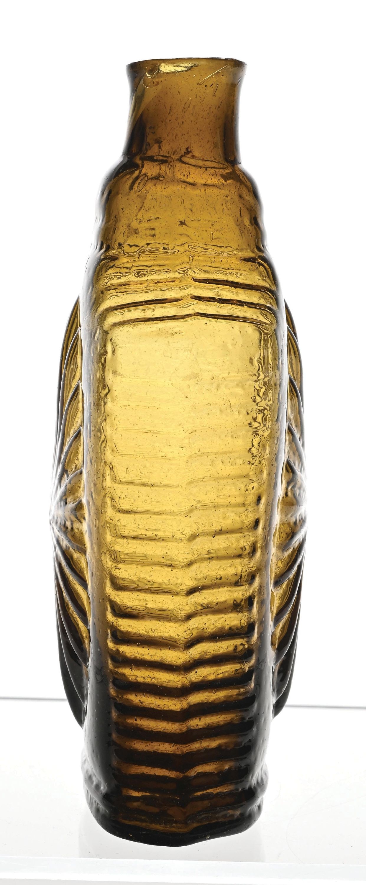 LARGE ELLIPTICAL SUNBURST FLASK - 4