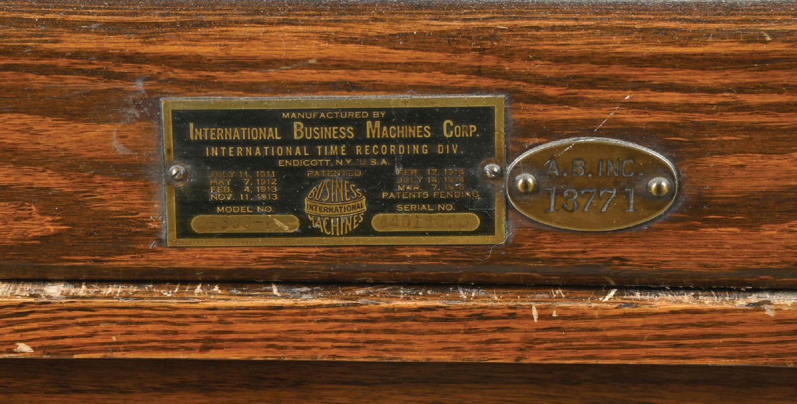 EARLY ANHEUSER-BUSCH TIME CLOCK - 4