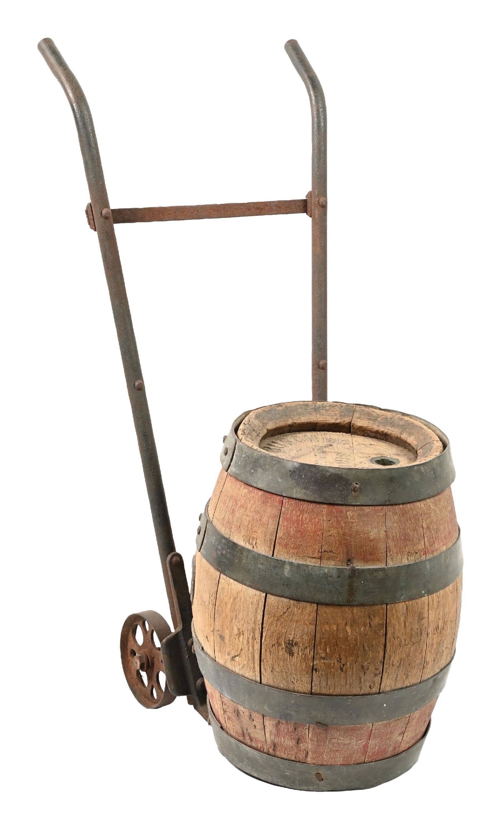 ANHEUSER-BUSCH WOODEN BARREL W/ KEG CART (1 of 5)