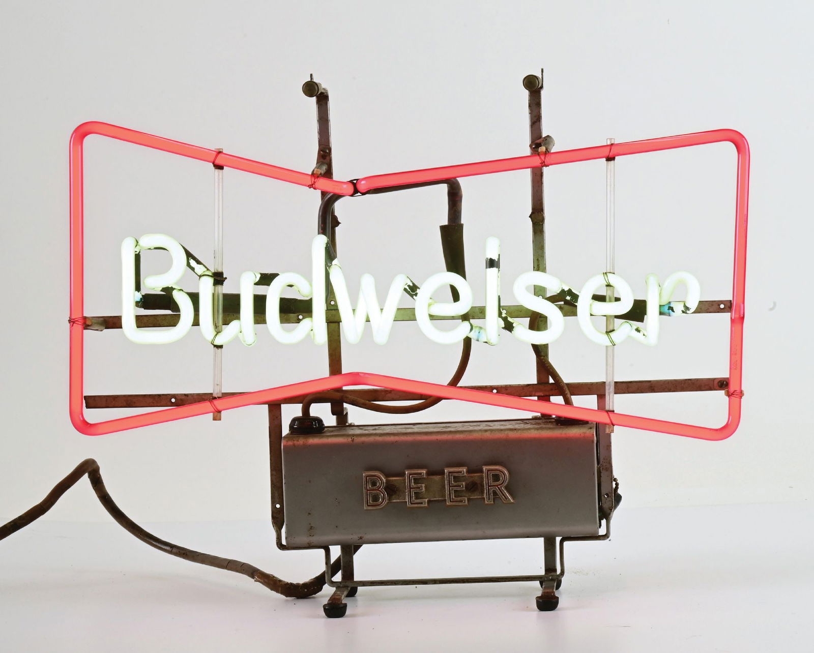 BUDWEISER BEER BOWTIE NEON SIGN, SMALL VERSION - 2