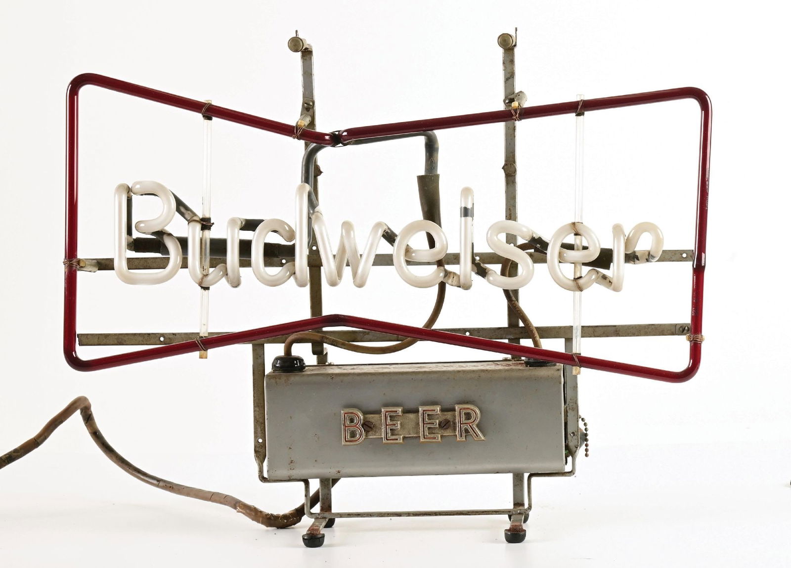 BUDWEISER BEER BOWTIE NEON SIGN, SMALL VERSION - 3