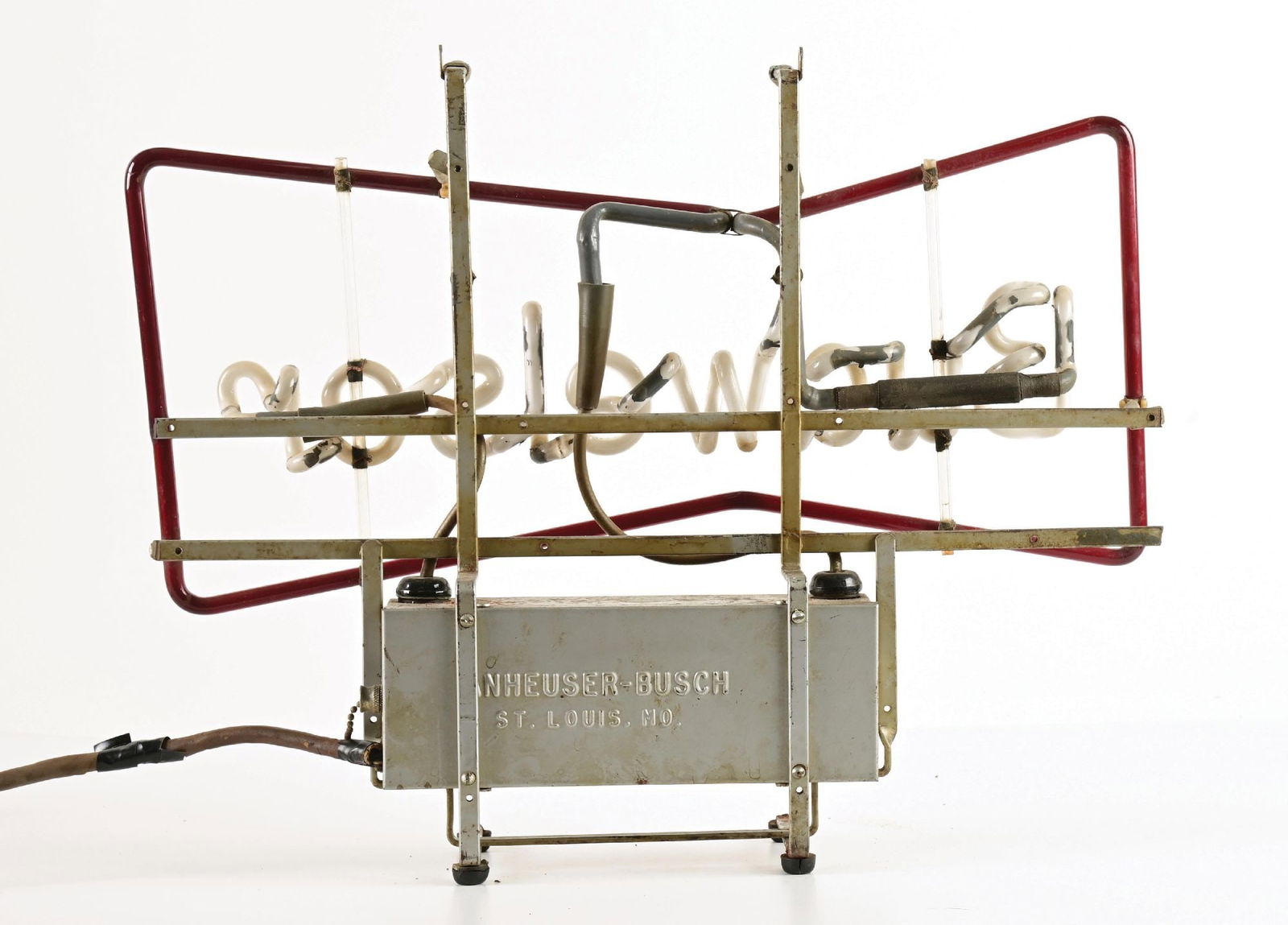 BUDWEISER BEER BOWTIE NEON SIGN, SMALL VERSION - 4