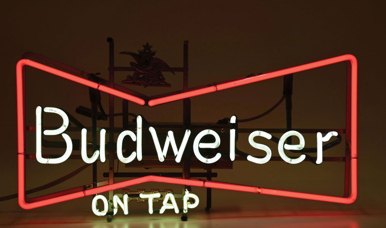 BUDWEISER BEER BOWTIE NEON SIGN (1 of 4)