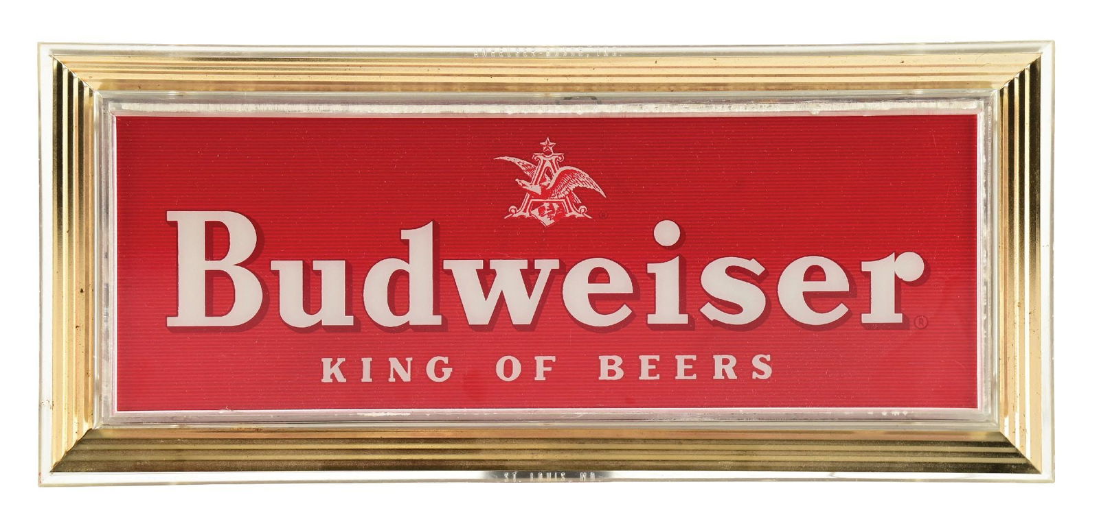 BUDWEISER KING OF BEERS PLASTIC LIGHT-UP SIGN (1 of 3)