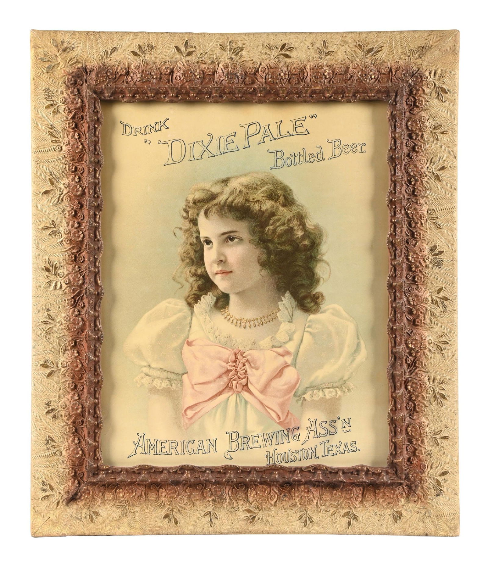 AMERICAN BREWING ASSOCIATION DIXIE PALE BOTTLED BEER LITHOGRAPH (1 of 2)