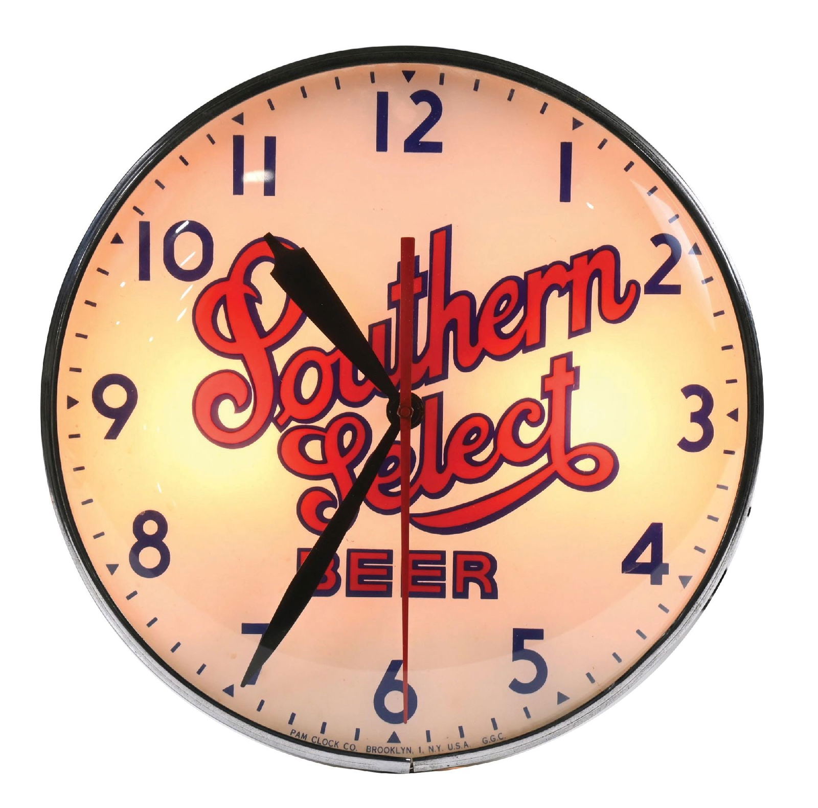 SOUTHERN SELECT BEER LIGHTED BUBBLE CLOCK (1 of 3)