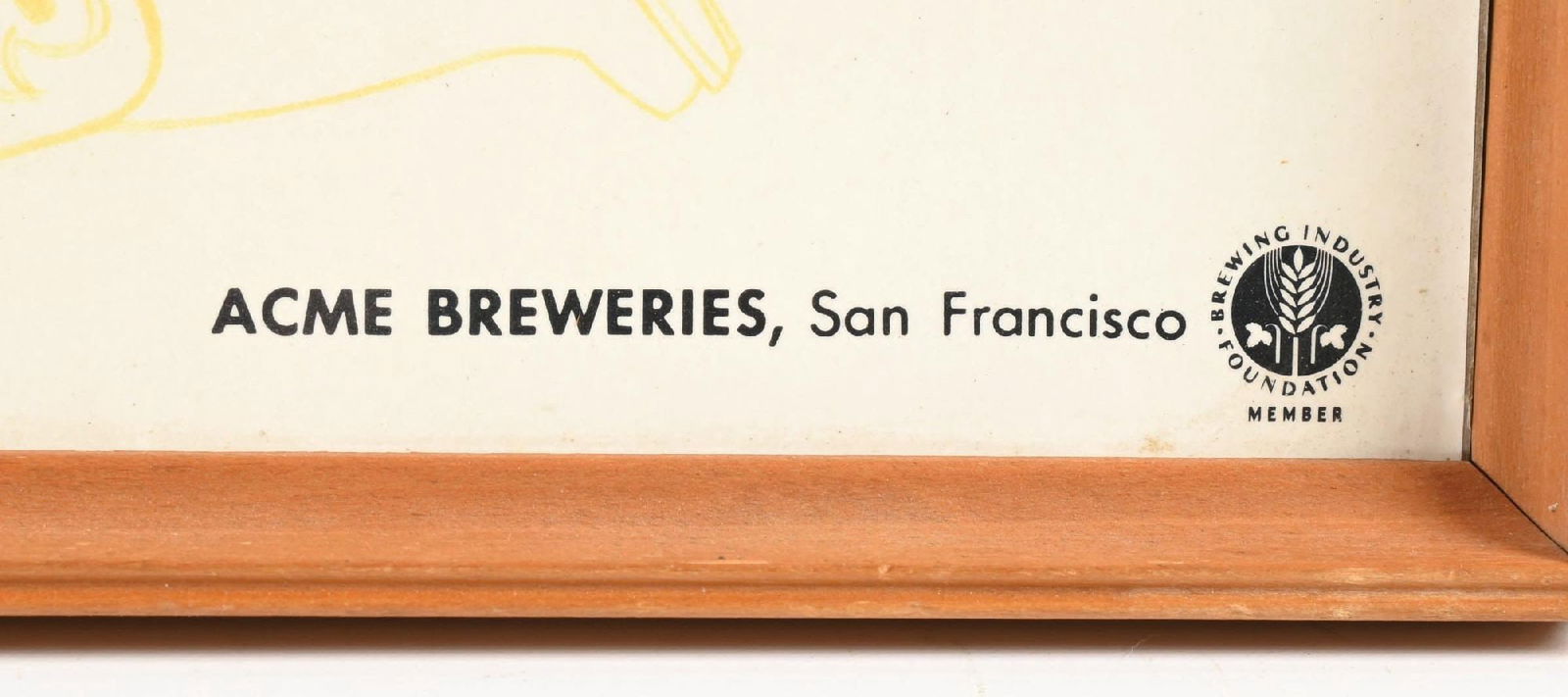 ACME BREWERIES FRAMED ADVERTISEMENT - 3