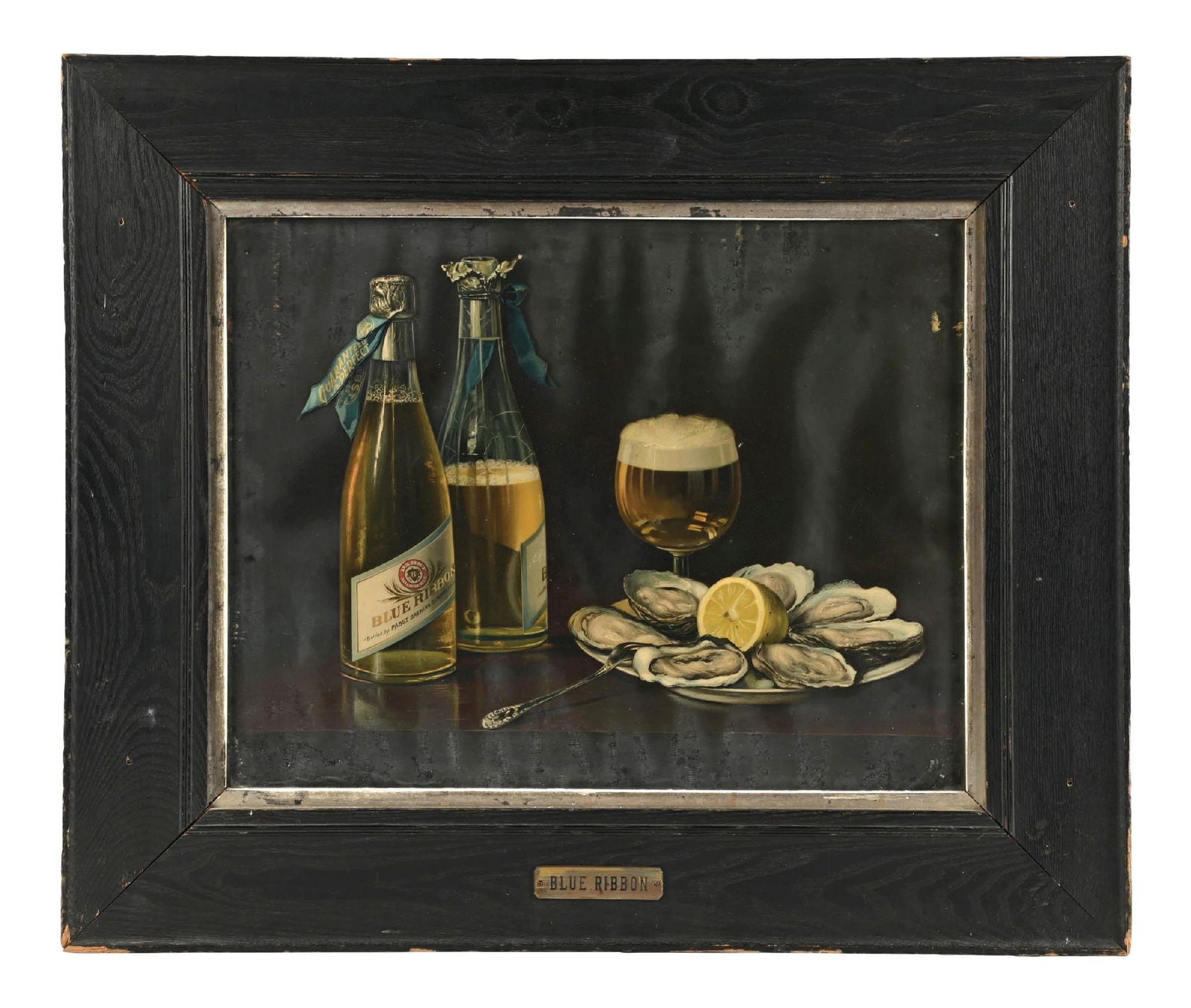 PABST BLUE RIBBON OYSTER PLATE LITHOGRAPH (1 of 2)