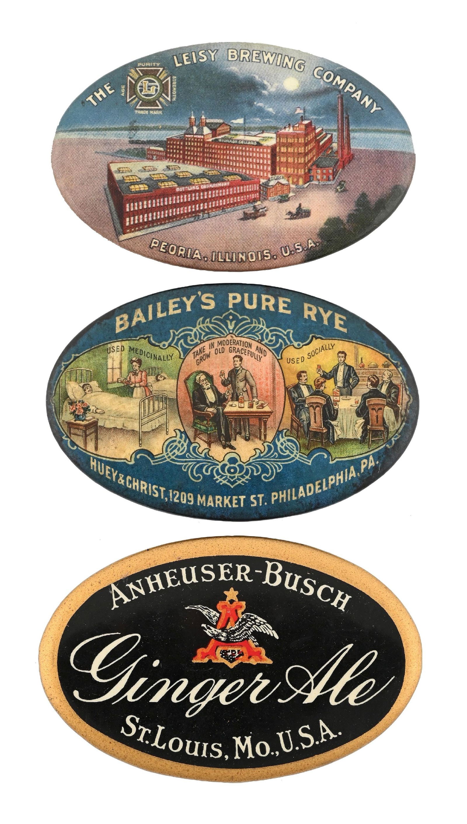 COLLECTION OF 3: ADVERTISING POCKET MIRRORS (1 of 2)