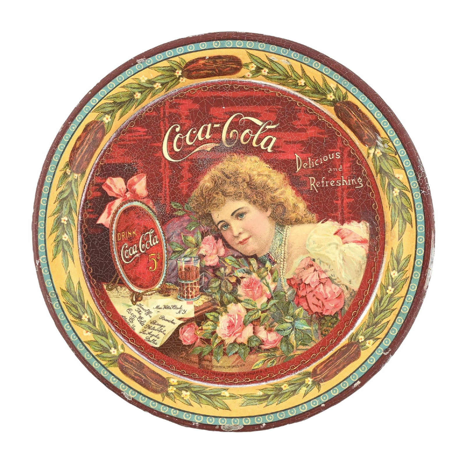 1901 COCA-COLA TIP TRAY (1 of 3)