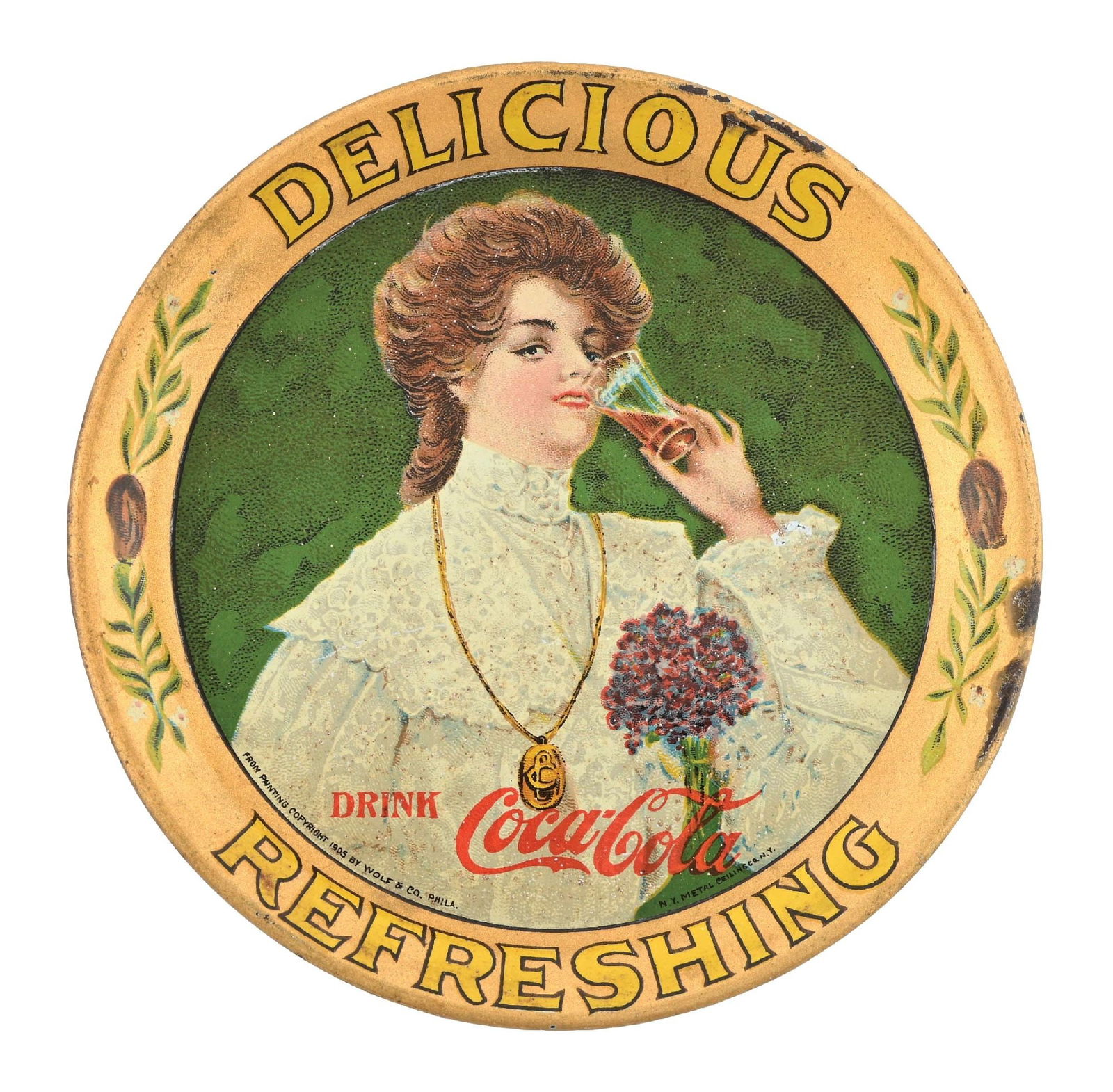 1905 COCA-COLA TIP TRAY (1 of 3)