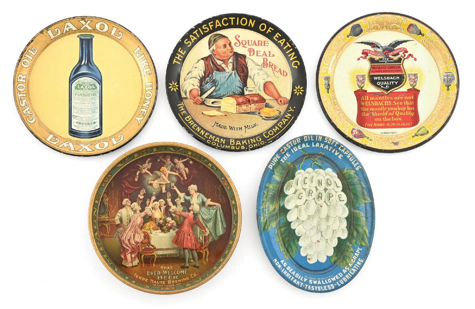 LARGE COLLECTION OF GRAPHI ADVERTISING TIP TRAYS (1 of 2)
