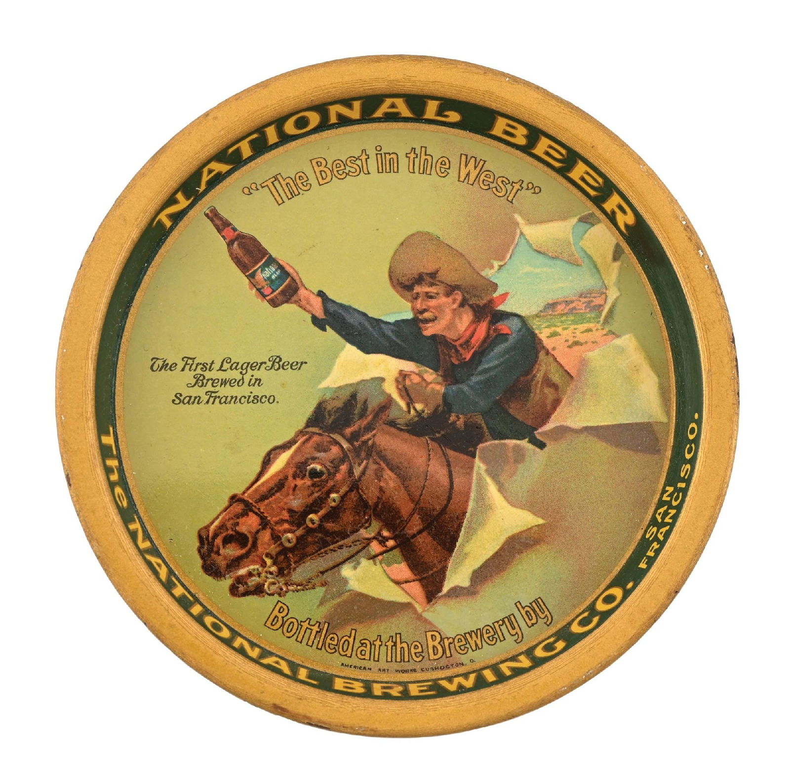 THE NATIONAL BREWING CO. NATIONAL BEER TIP TRAY (1 of 3)