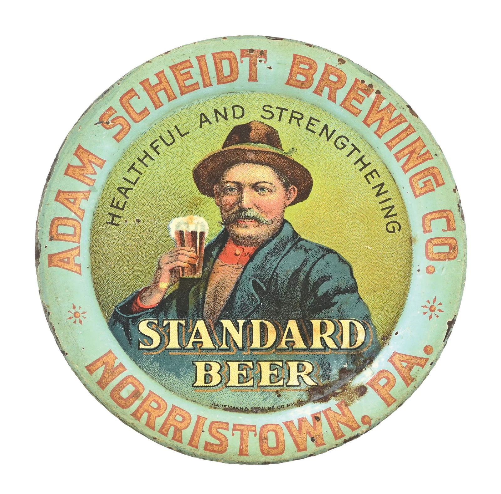 ADAM SCHEIDT BREWING CO. STANDARD BEER TIP TRAY (1 of 3)