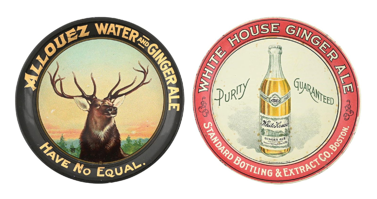 PAIR OF ADVERTISING TIP TRAYS (1 of 4)