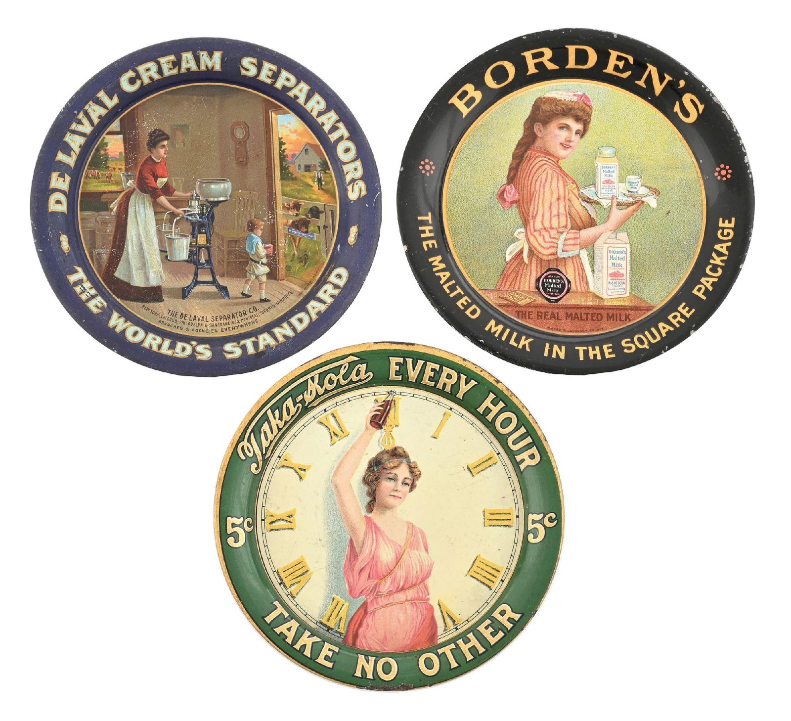 COLLECTION OF 3: ADVERTISING TIP TRAYS (1 of 2)