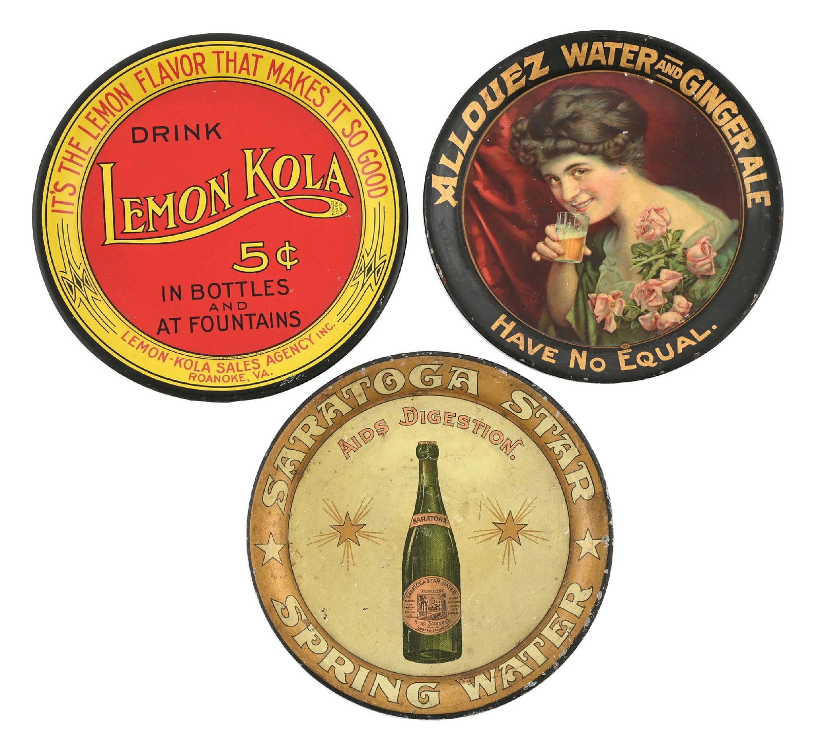 COLLECTION OF 3: ADVERTISING TIP TRAYS (1 of 2)