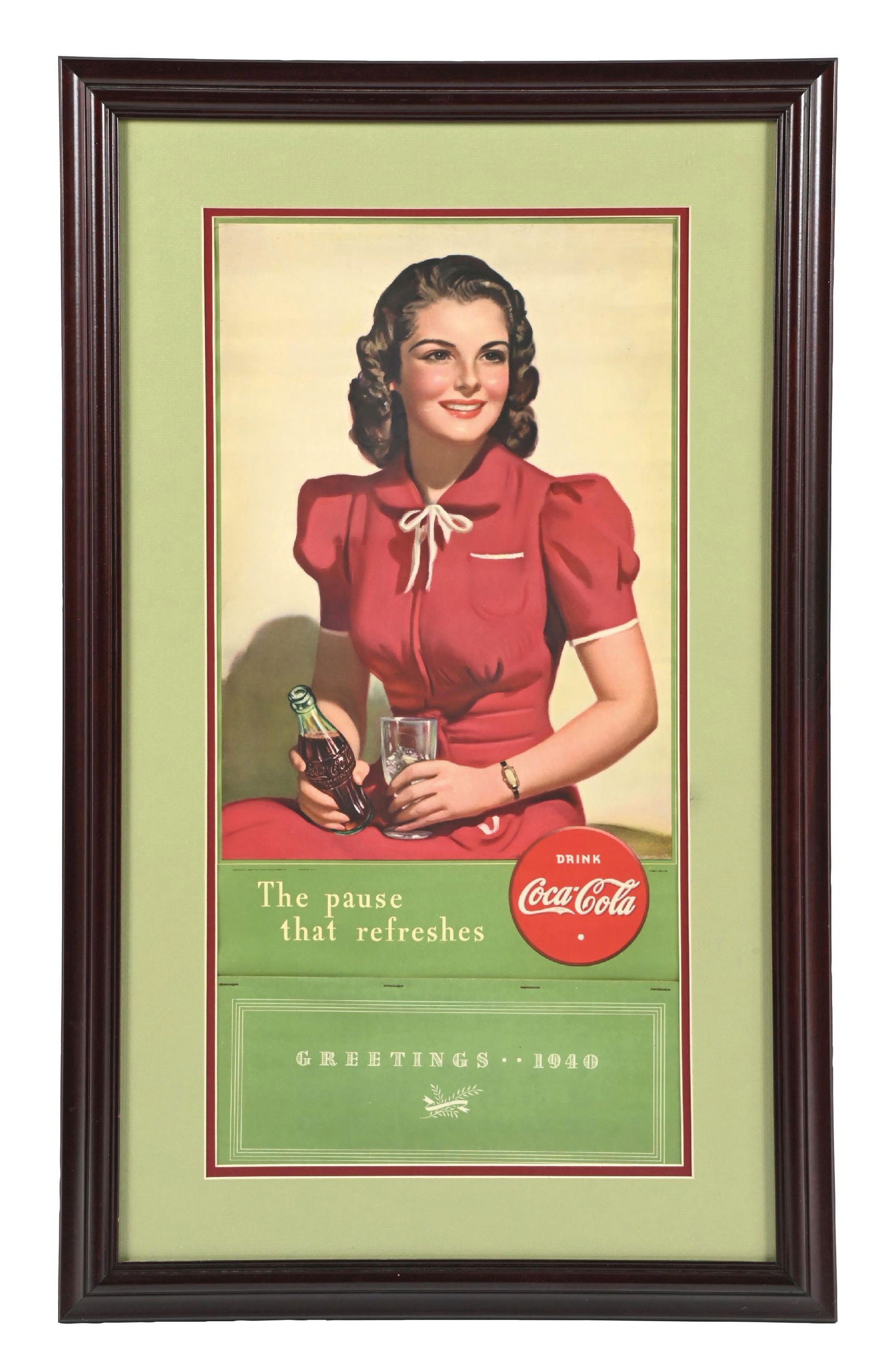 1940 COCA-COLA CALENDAR (1 of 4)