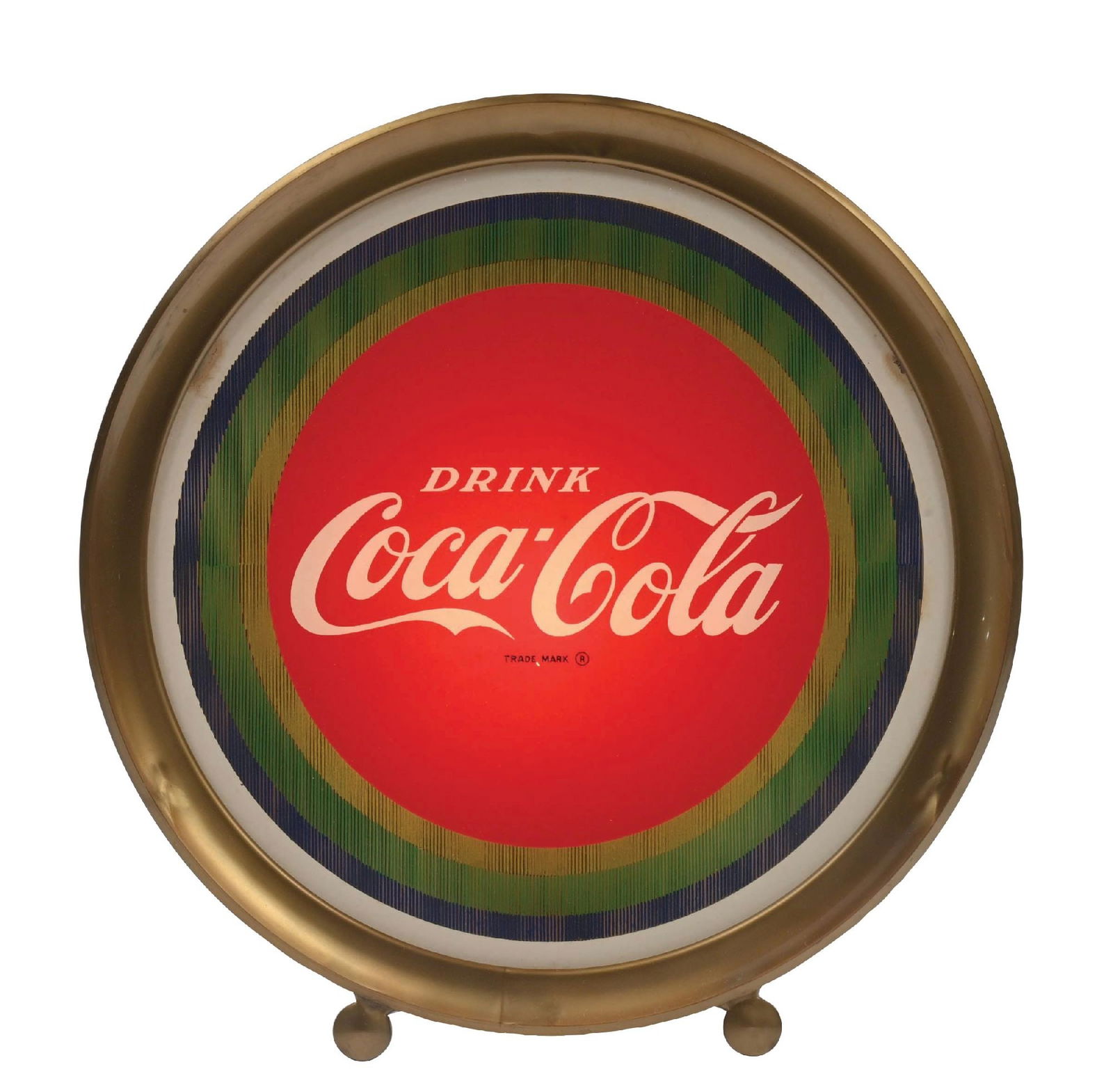 LIGHT-UP DRINK COCA-COLA COUNTER SIGN (1 of 3)