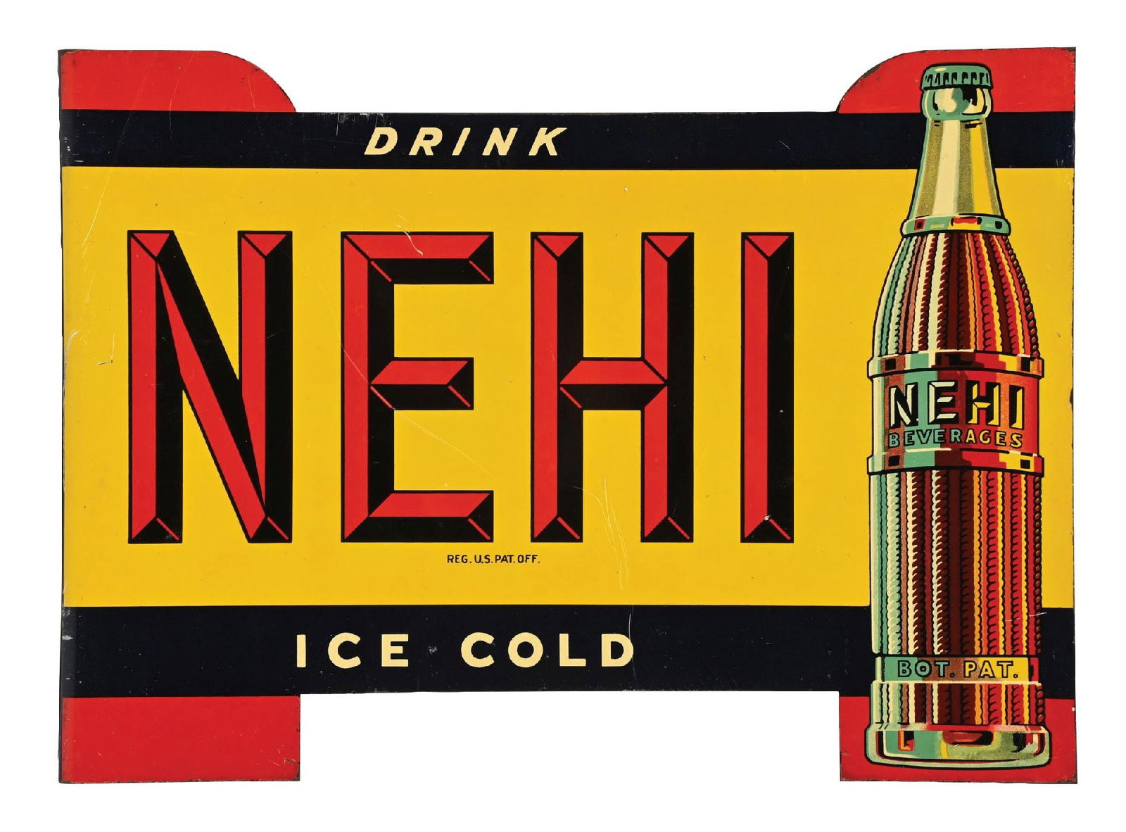 TIN NEHI BEVERAGE FLANGE SIGN (1 of 2)
