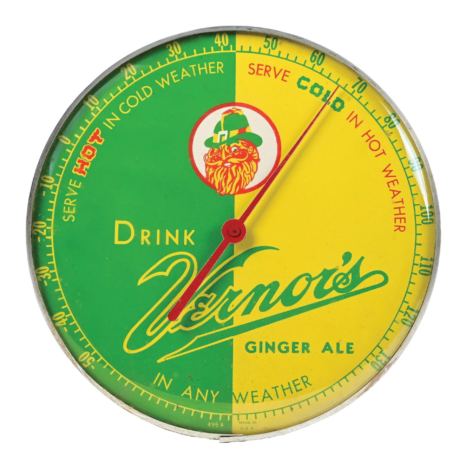 VERNOR'S GINGER ALE THERMOMETER (1 of 2)