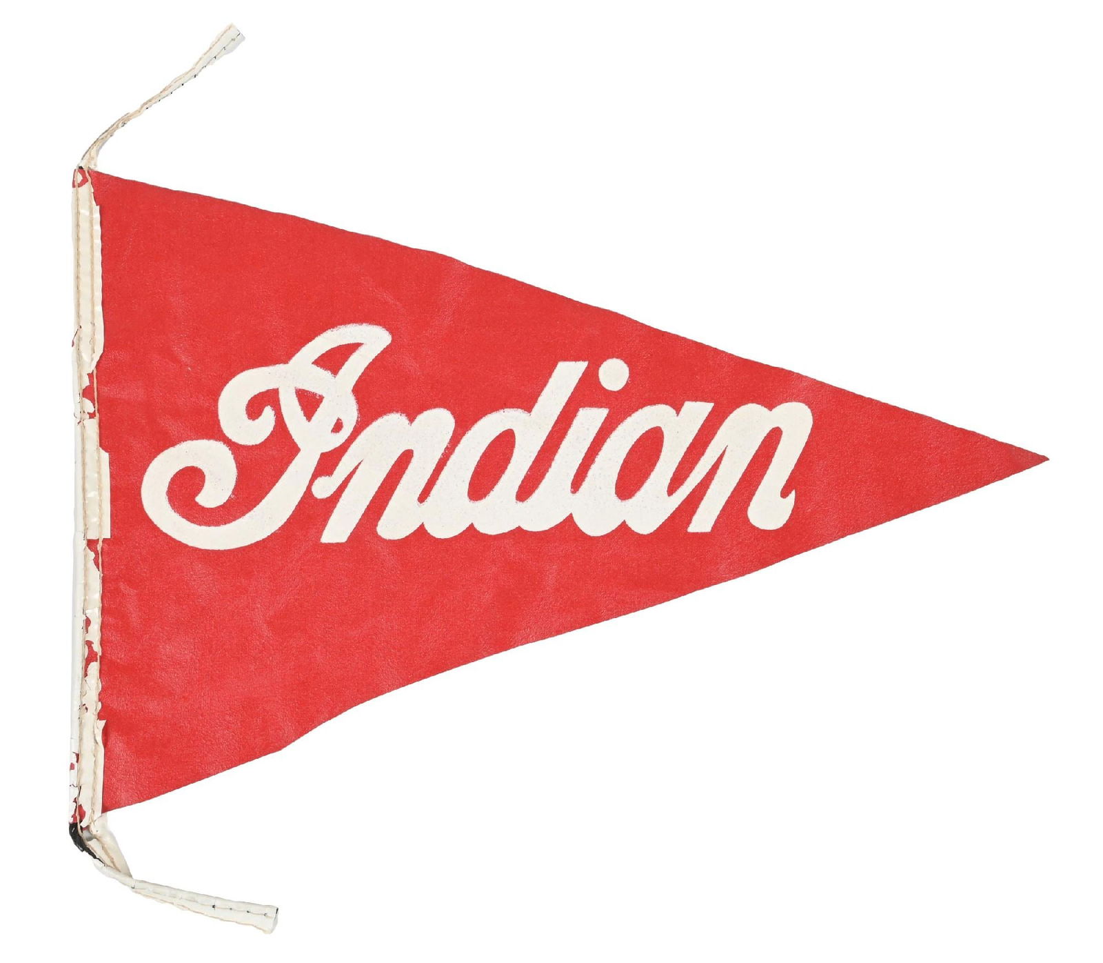 ORIGINAL INDIAN MOTORCYCLE ADVERTISING PENNANT (1 of 2)