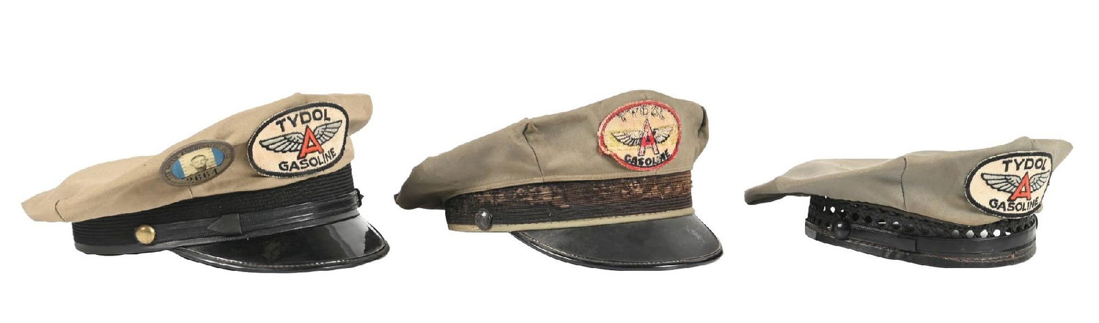 COLLECTION OF 3: TYDOL GASOLINE SERVICE STATION ATTENDANT HATS (1 of 5)