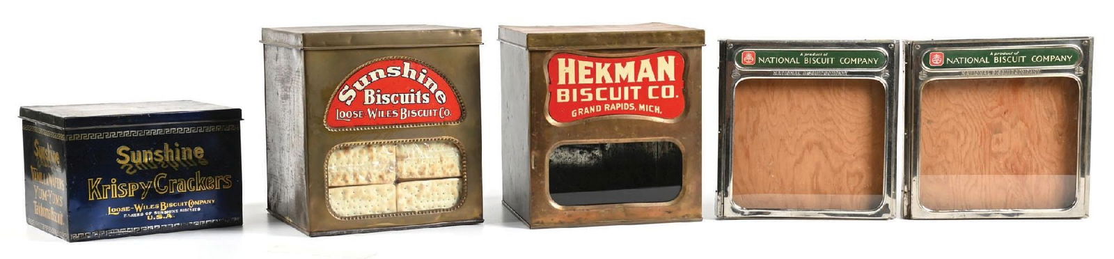 COLLECTION OF 5: BISCUIT TINS & BISCUIT TIN FRONTS (1 of 3)