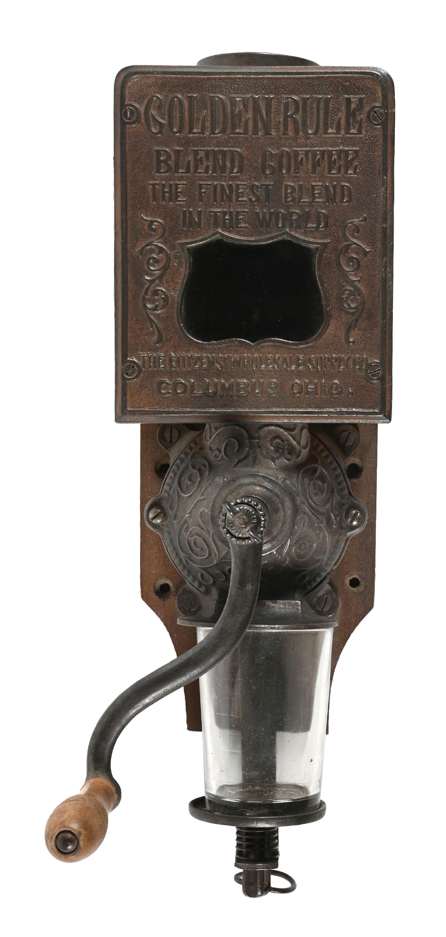 GOLDEN RULE WALL MOUNT COFFEE GRINDER (1 of 3)