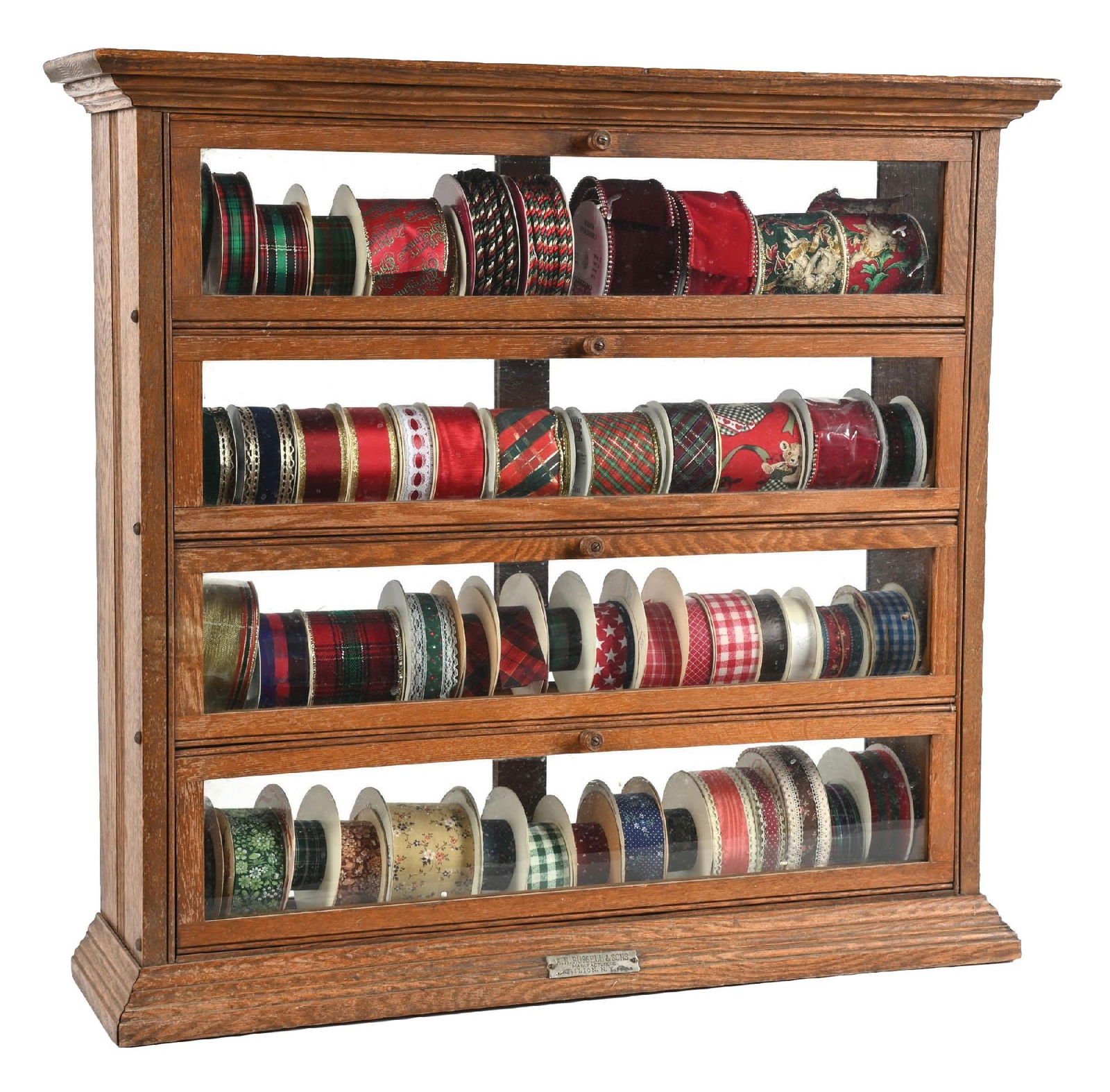 A. N. RUSSELL & SONS COUNTERTOP WOOD RIBBON CABINET (1 of 5)