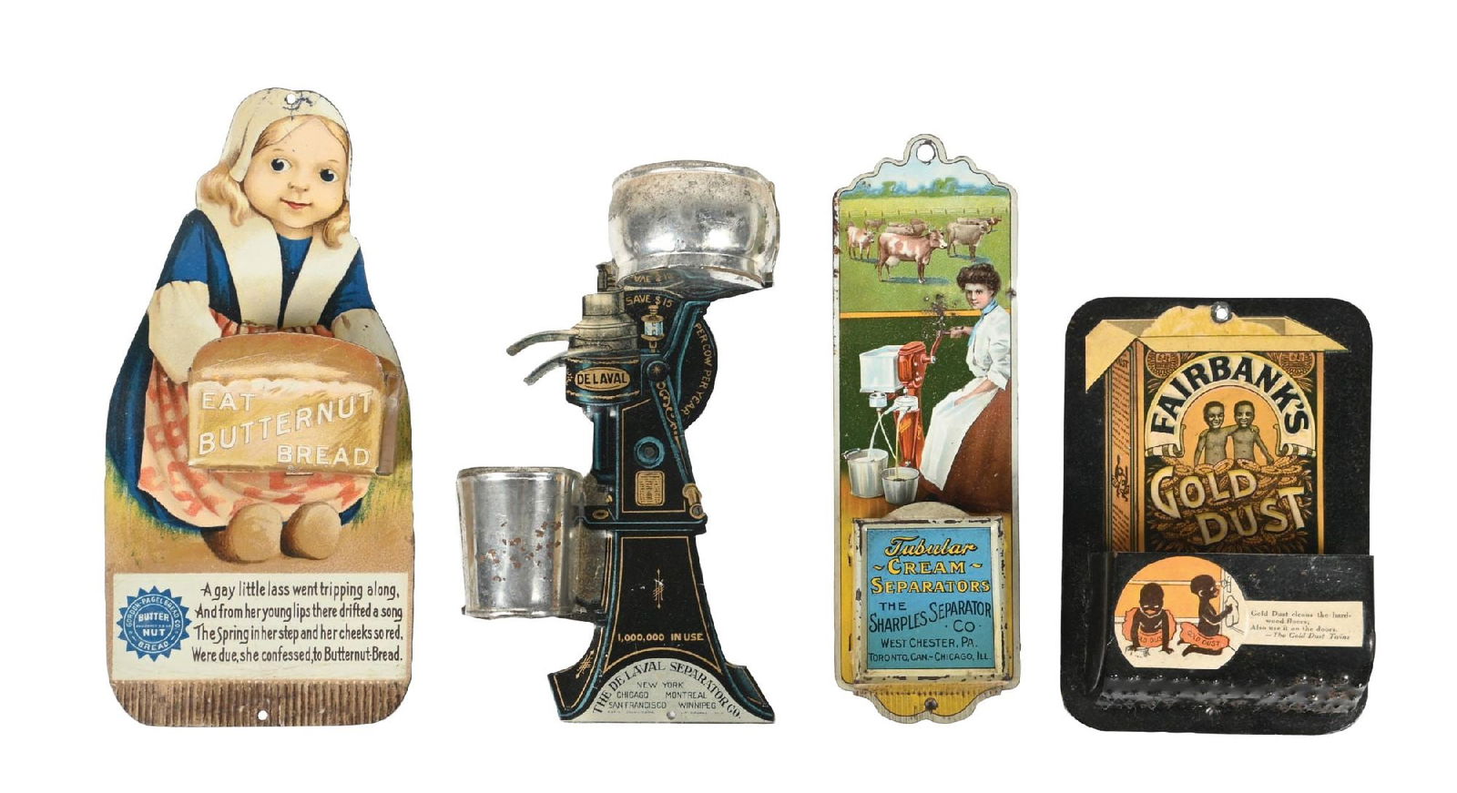 COLLECTION OF 4: WALL-HANGING MATCH HOLDERS (1 of 2)