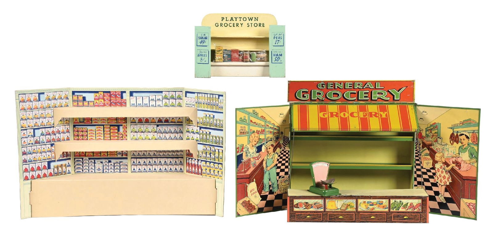 COLLECTION OF 3: COUNTRY STORE CHILD'S TOY DISPLAYS (1 of 2)