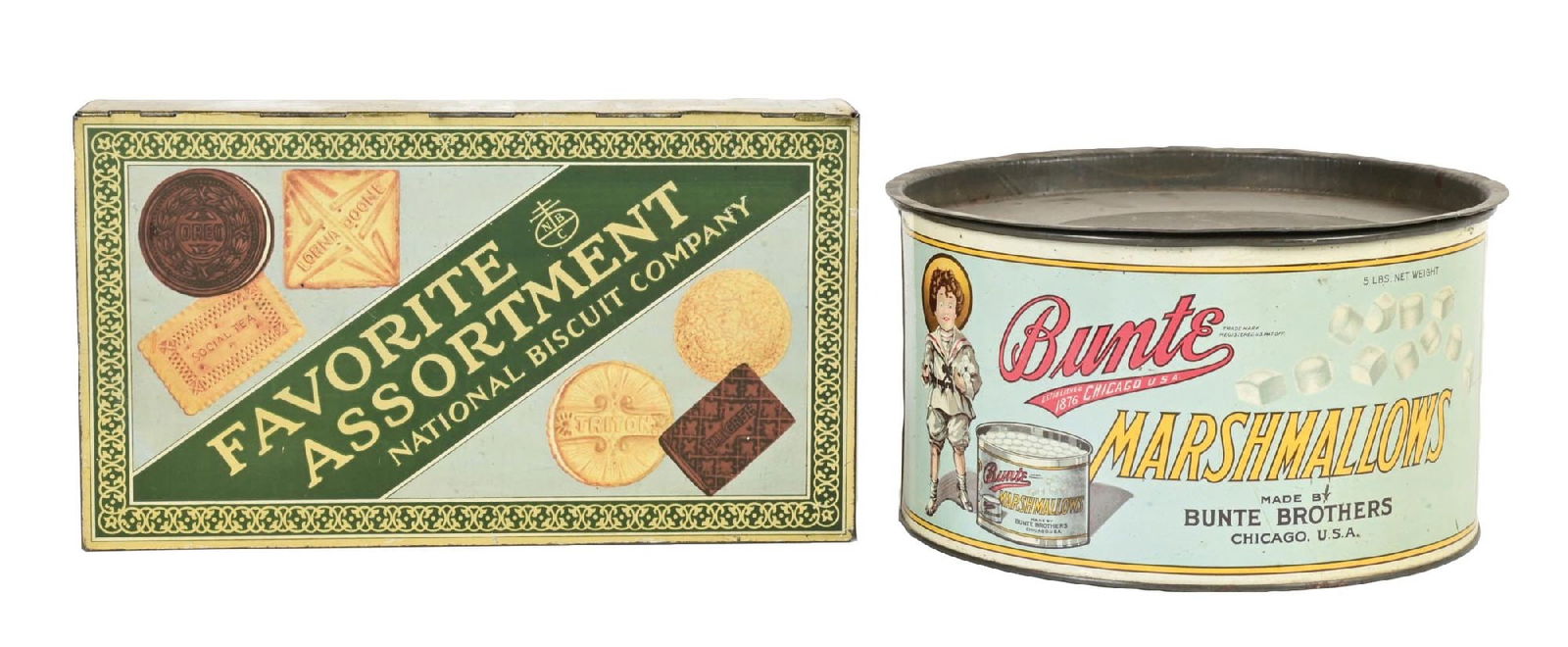 PAIR OF COUNTRY STORE TINS (1 of 5)