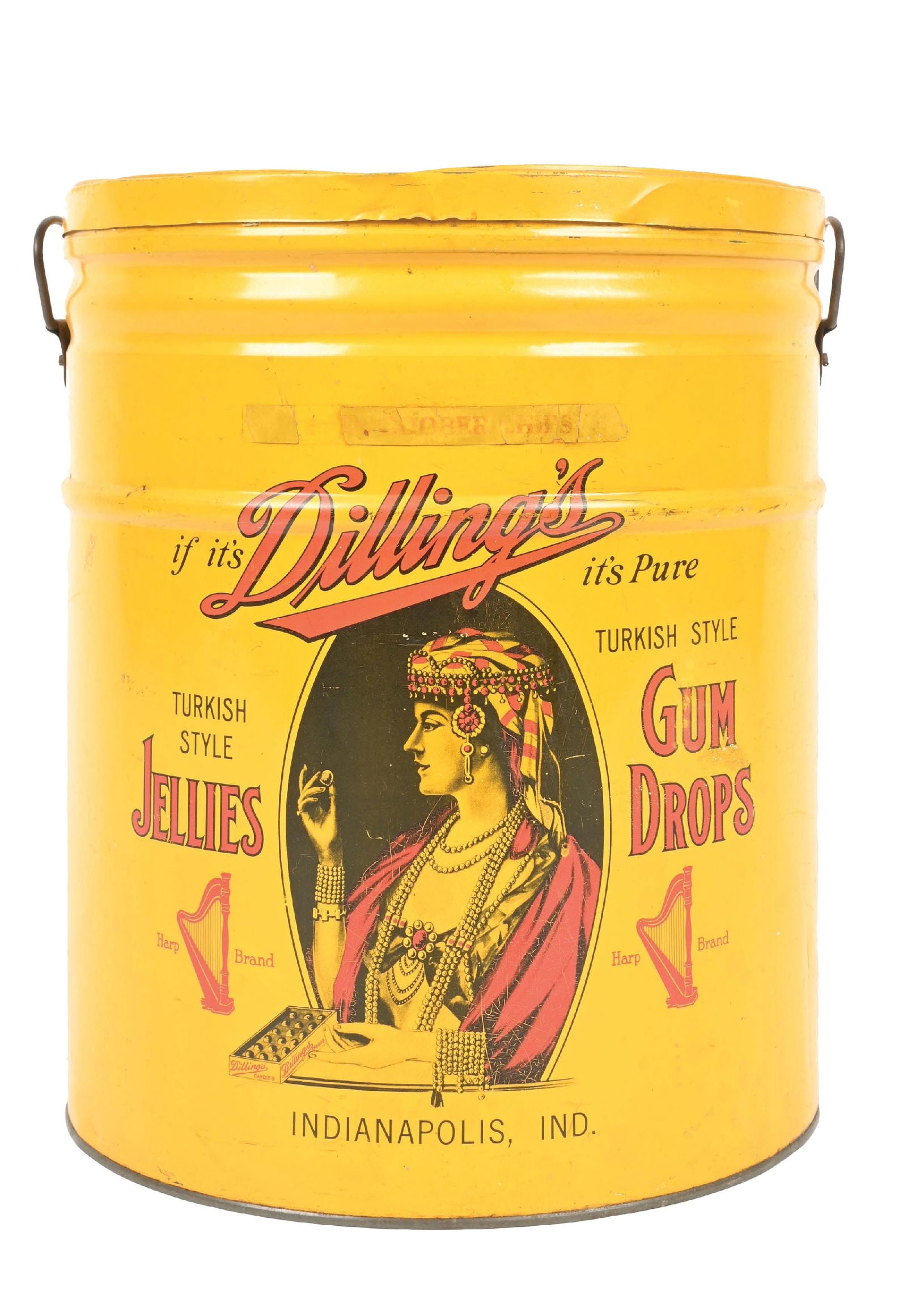 LARGE DILLING'S GUMDROP TIN (1 of 5)