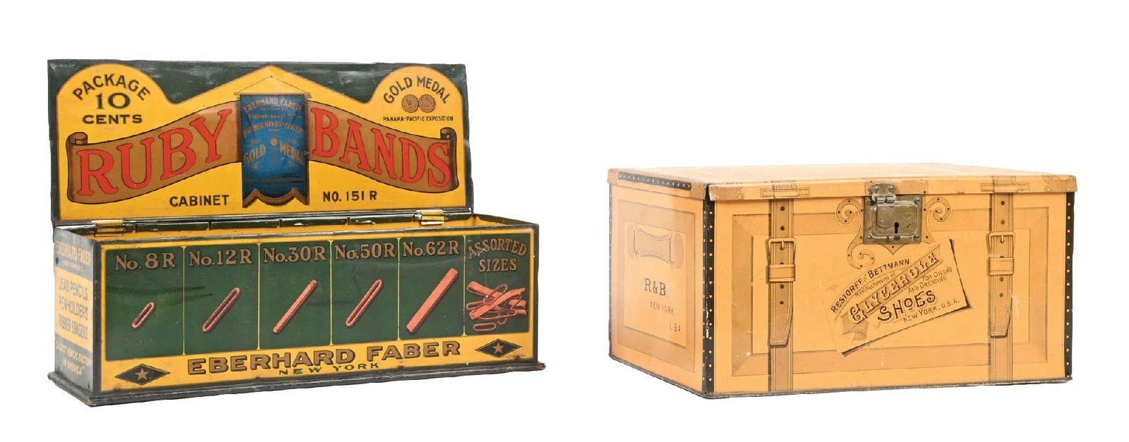 COLLECTION OF 2: PAIR OF ORIGINAL COUNTERTOP COUNTRY STORE DISPLAYS (1 of 5)