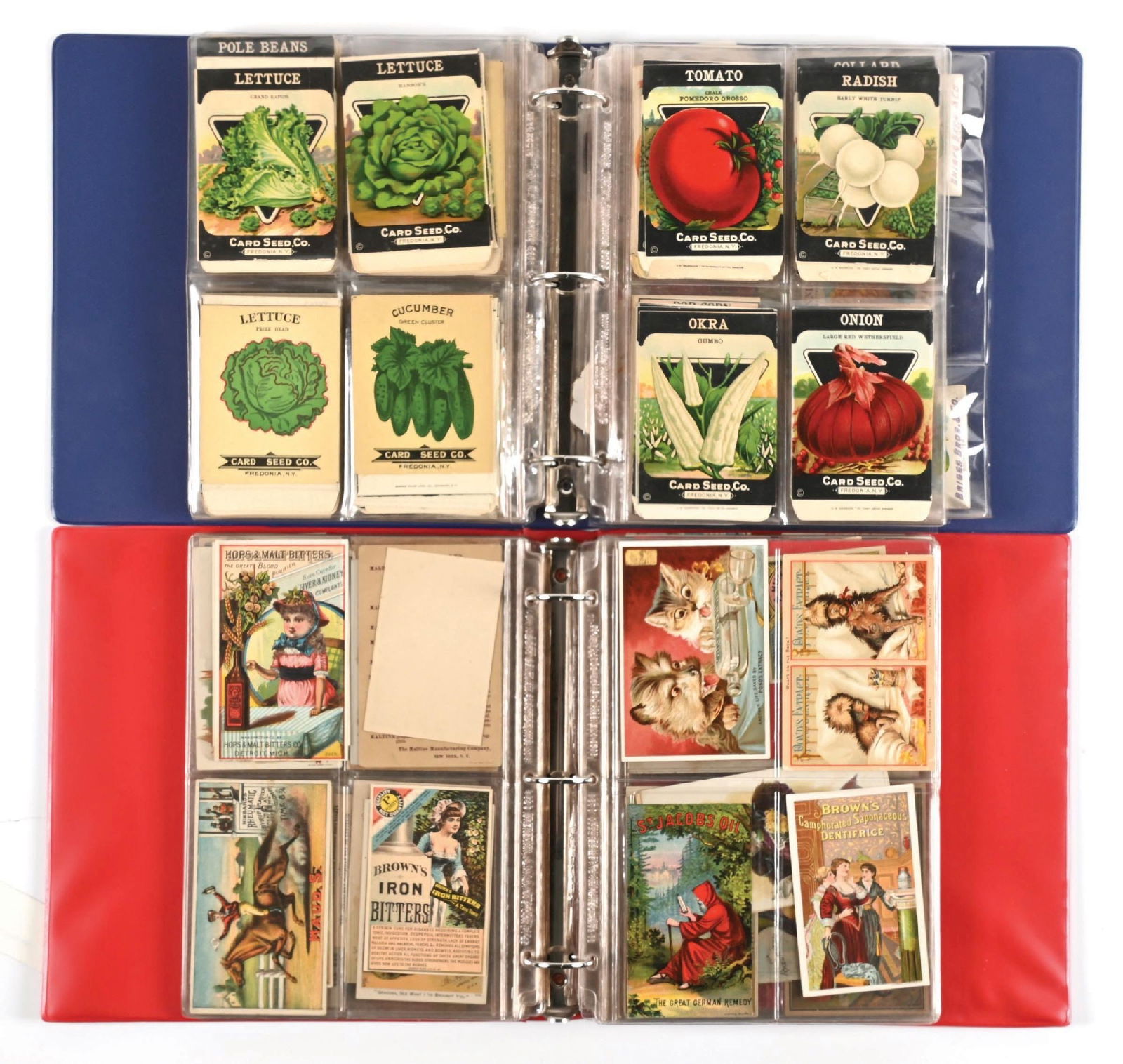 PAIR OF 3-RING BINDERS OF PAPER EPHEMRA ADVERTISING (1 of 4)