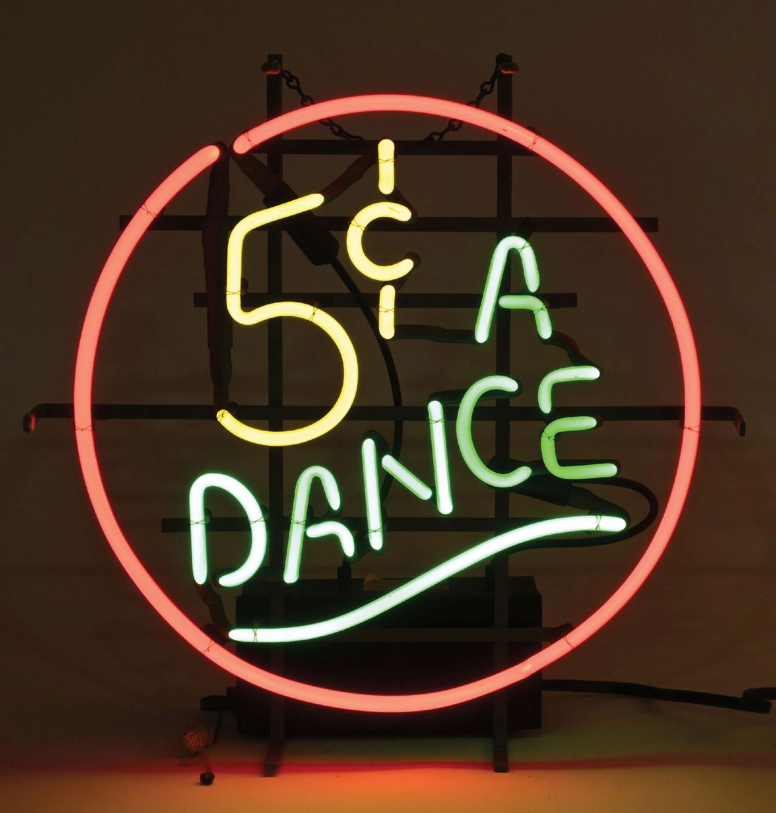5¢ A DANCE SKELETON NEON SIGN (1 of 4)