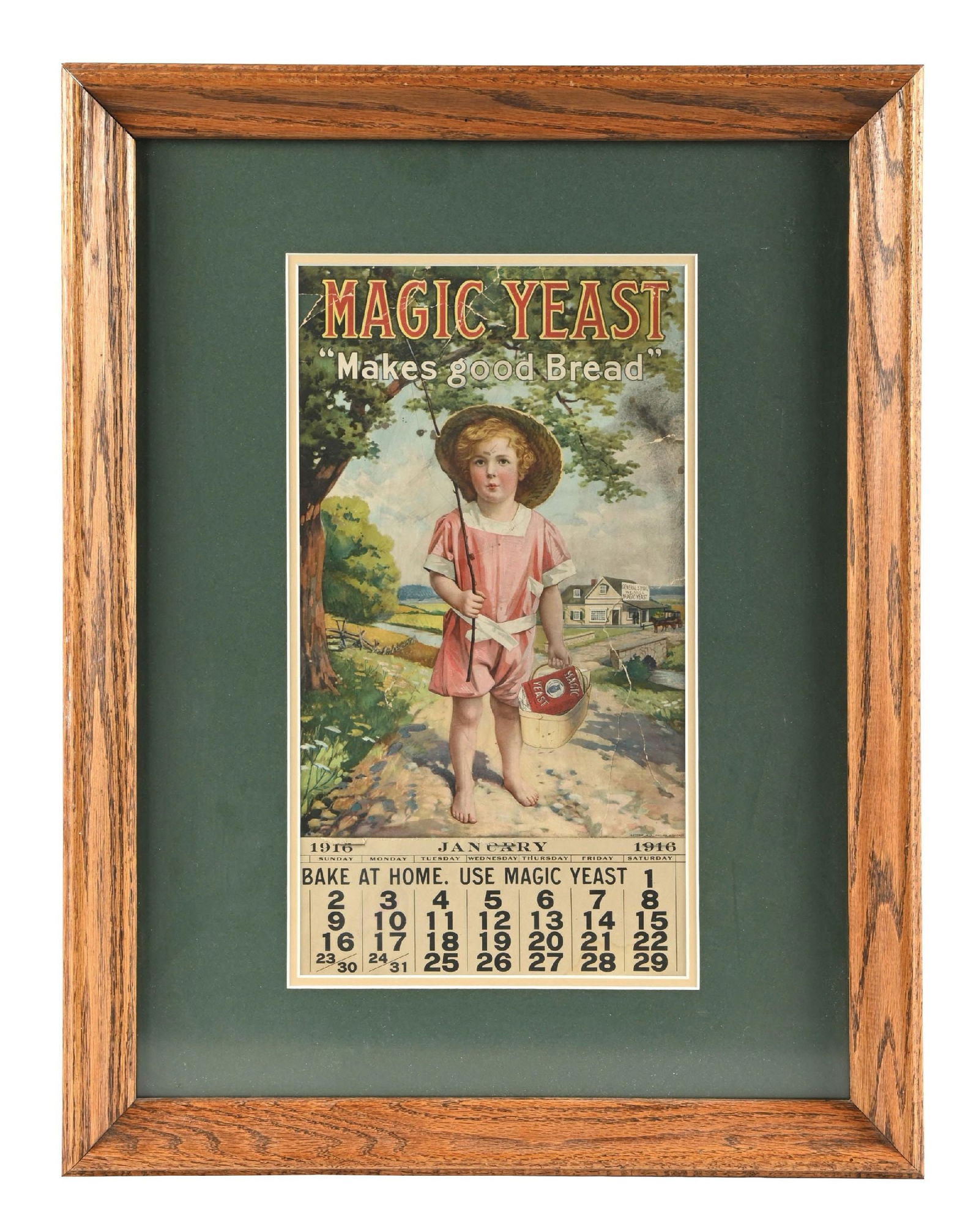 FRAMED CARDSTOCK CALENDAR FOR MAGIC YEAST (1 of 2)