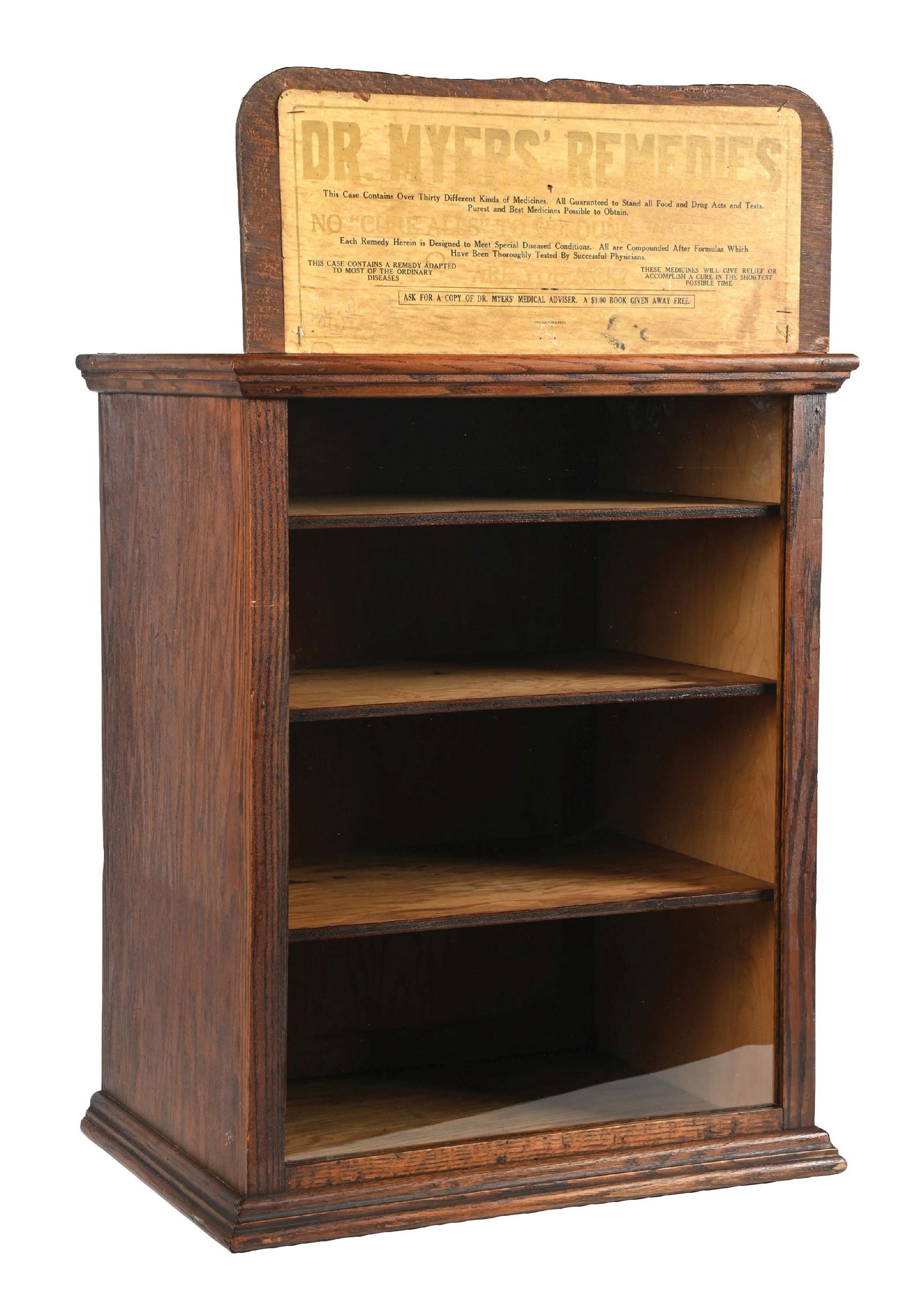 DR. MEYERS REMEDY CO. DISPLAY SHOWCASE (1 of 5)