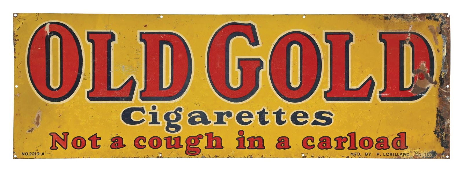 OLD GOLD CIGARETTES TIN SIGN (1 of 4)