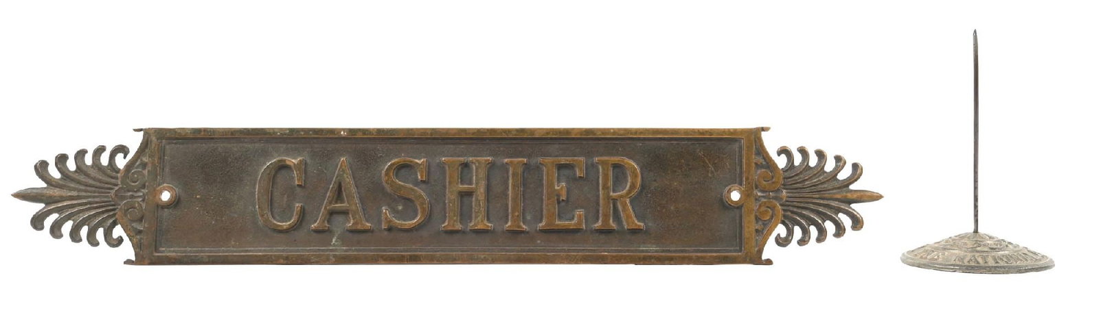 PAIR OF COUNTRY STORE NATIONAL CASH REGISTER PIECES (1 of 3)