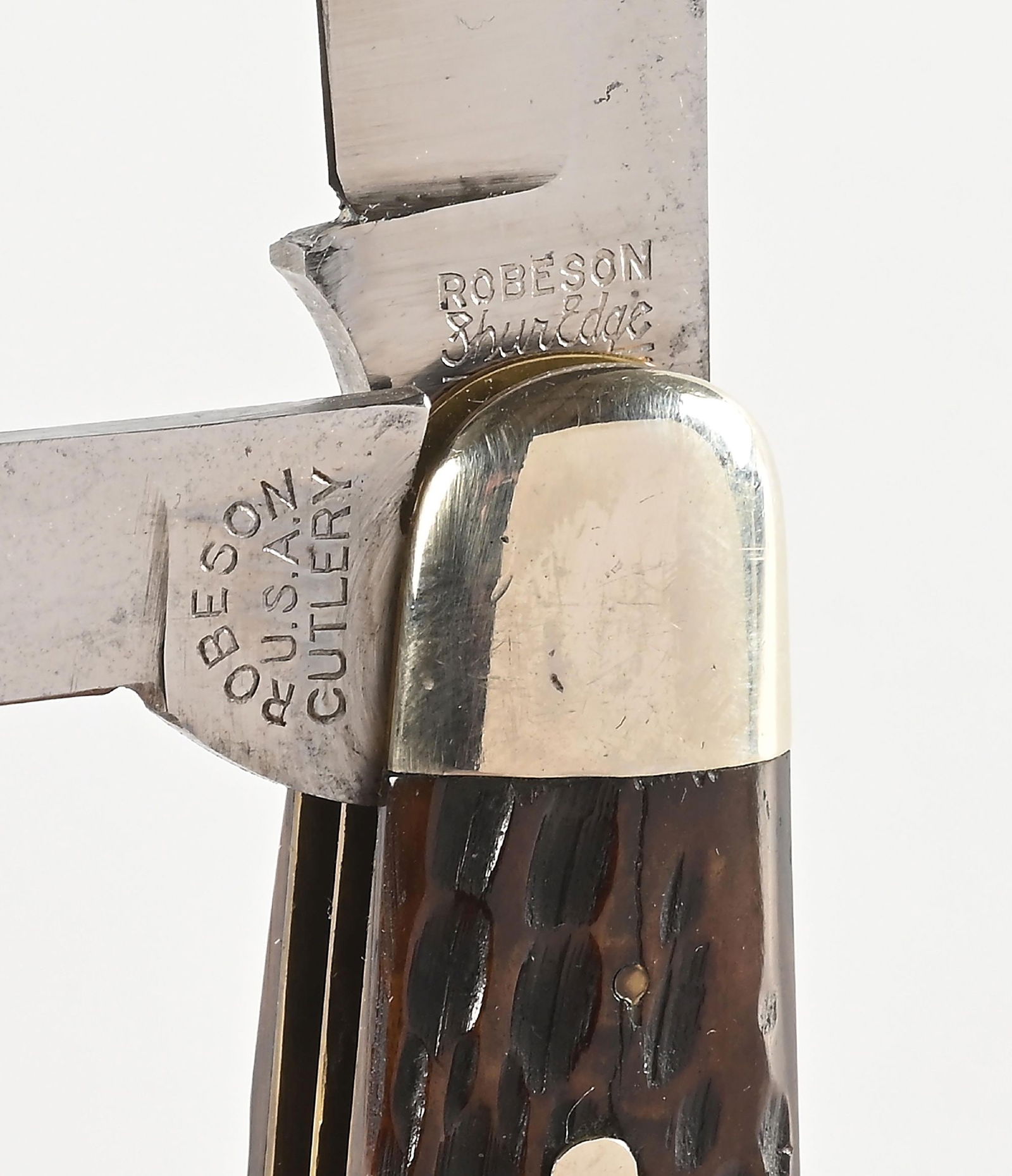 LOT OF 5: ROBESON SHUREDGE CUTLERY CO. POCKET KNIVES. - 3