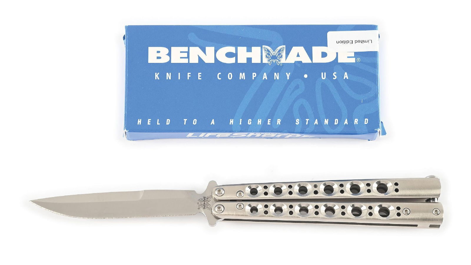 BENCHMADE BALI-SONG BUTTERFLY KNIFE 42SS-01 #26 OF 50 LIMITED EDITION. (1 of 8)