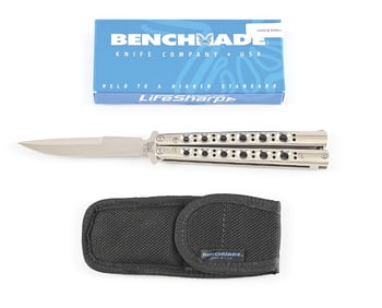 BENCHMADE BALI-SONG BUTTERFLY KNIFE 42SS #277 OF 500 LIMITED EDITION.