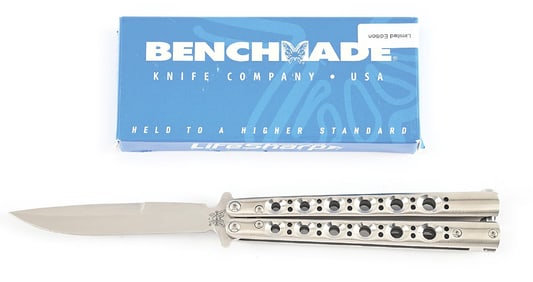 BENCHMADE BALI-SONG BUTTERFLY KNIFE 42SS-01 #27 OF 50 LIMITED EDITION.